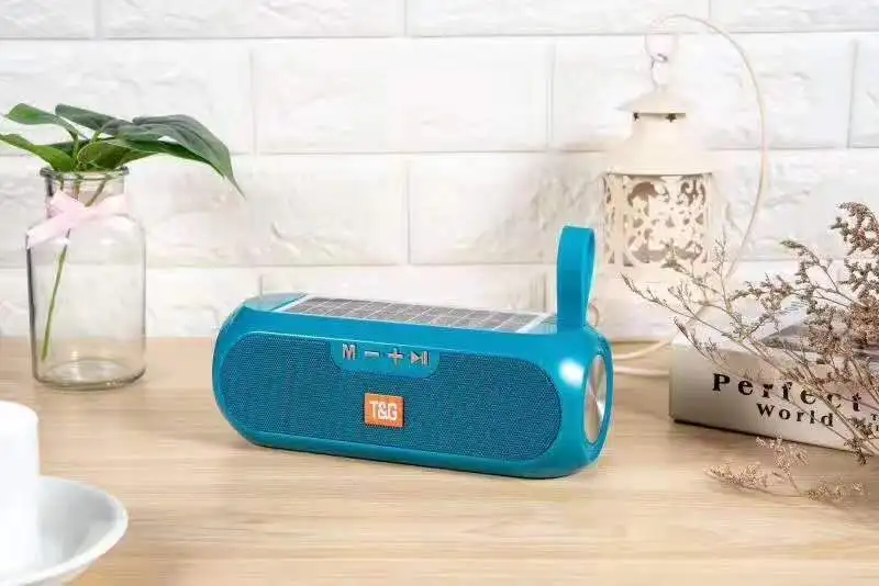 2020 New arrival speaker Solar energy power supply TWS speaker TG182 multi functional wireless TF AUX USB play speaker - ANKUX.COM