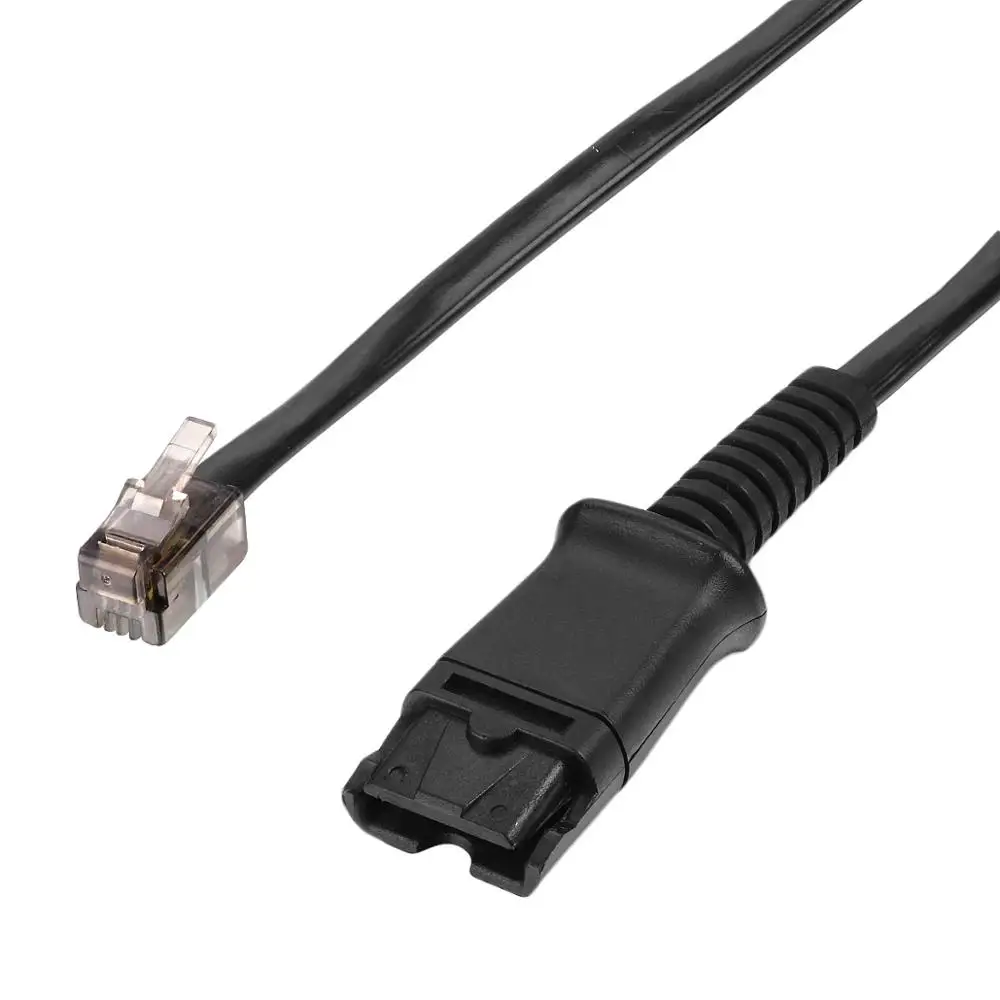 
QD to RJ9 Cable for Plantronics Headset 