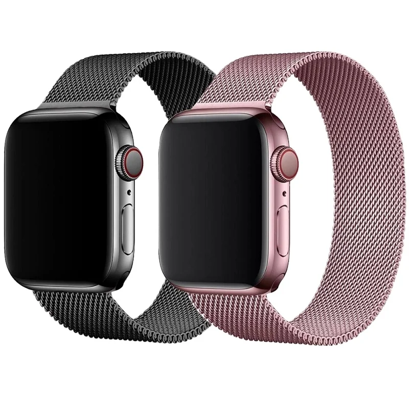 

Milanese Loop Band For Apple Watch 6/SE/5/4/3 42MM 38MM 40MM 44MM Stainless Steel Mesh Bracelet Watchband Strap for iWatch Serie, 21 colors