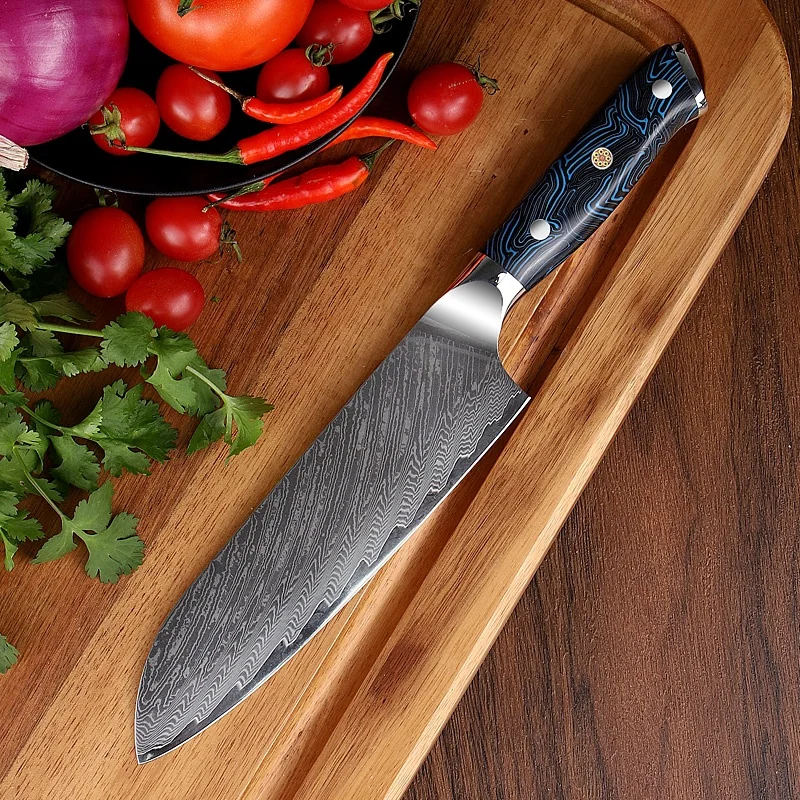 

Daily Cutting Knives G10 Handle 67Layers Damascus Chef's Knife Japanese Steel Kitchen Knife