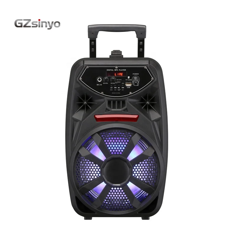 Private New Model Multifunctional Portable Trolley 8 Inch Subwoofer Speaker System Tower Speaker