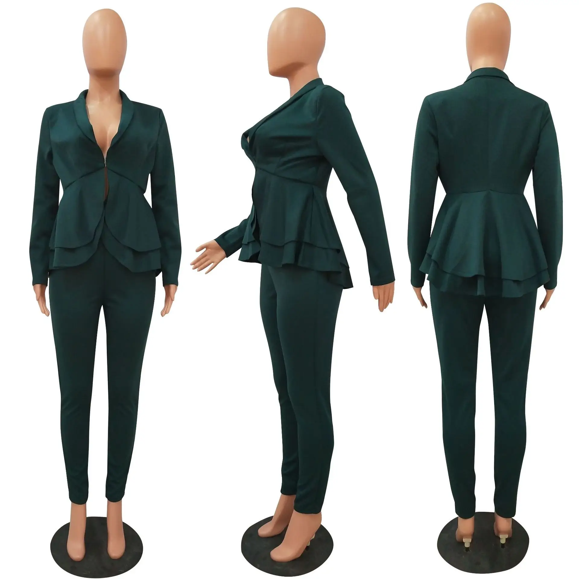 

hot sale comfortable and casual two piece sets ladies formal suits