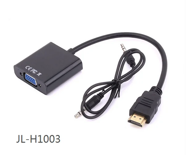 

HDMI to VGA Adapter Male to Female Cable Converter with Audio Output