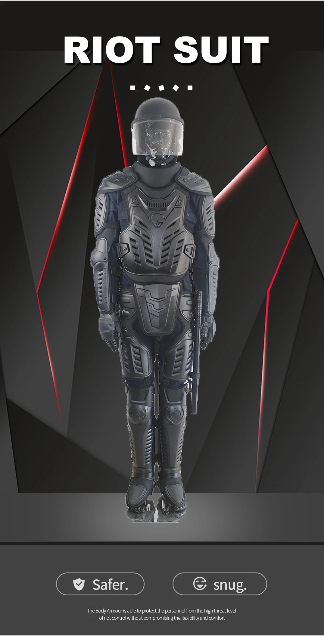 Tactical Anti Riot Armor For Full Body Protection Body