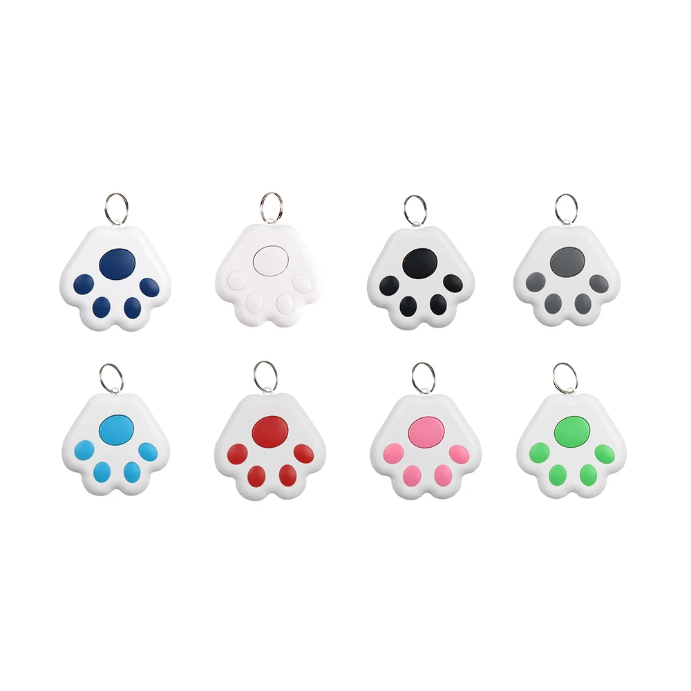 

Cute Paw Locator Bluetooths Anti Lost Recording Tracking Pets Track Christmas Watch Space GPS Tracker For Pet Cat Dog, 8 color/oem