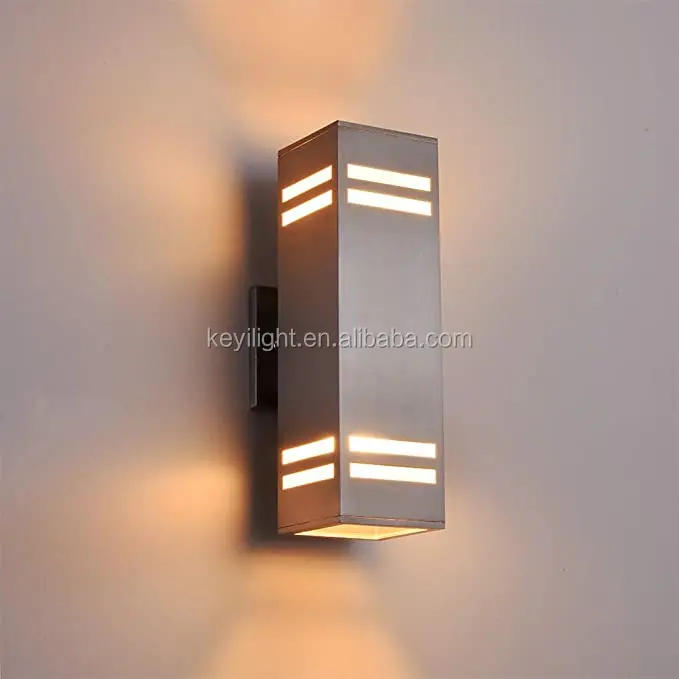 outdoor wall mount square lights up and down waterproof garden porch sconce wall lamp