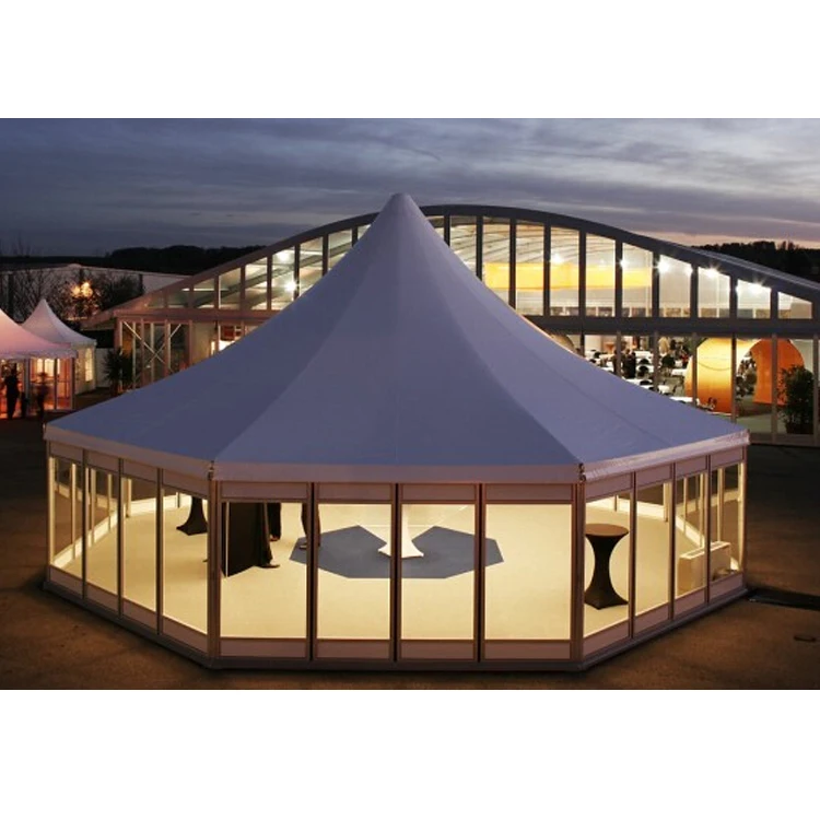 

Multi-sided Tent commercial tent for meeting and wedding event, White and customized colors