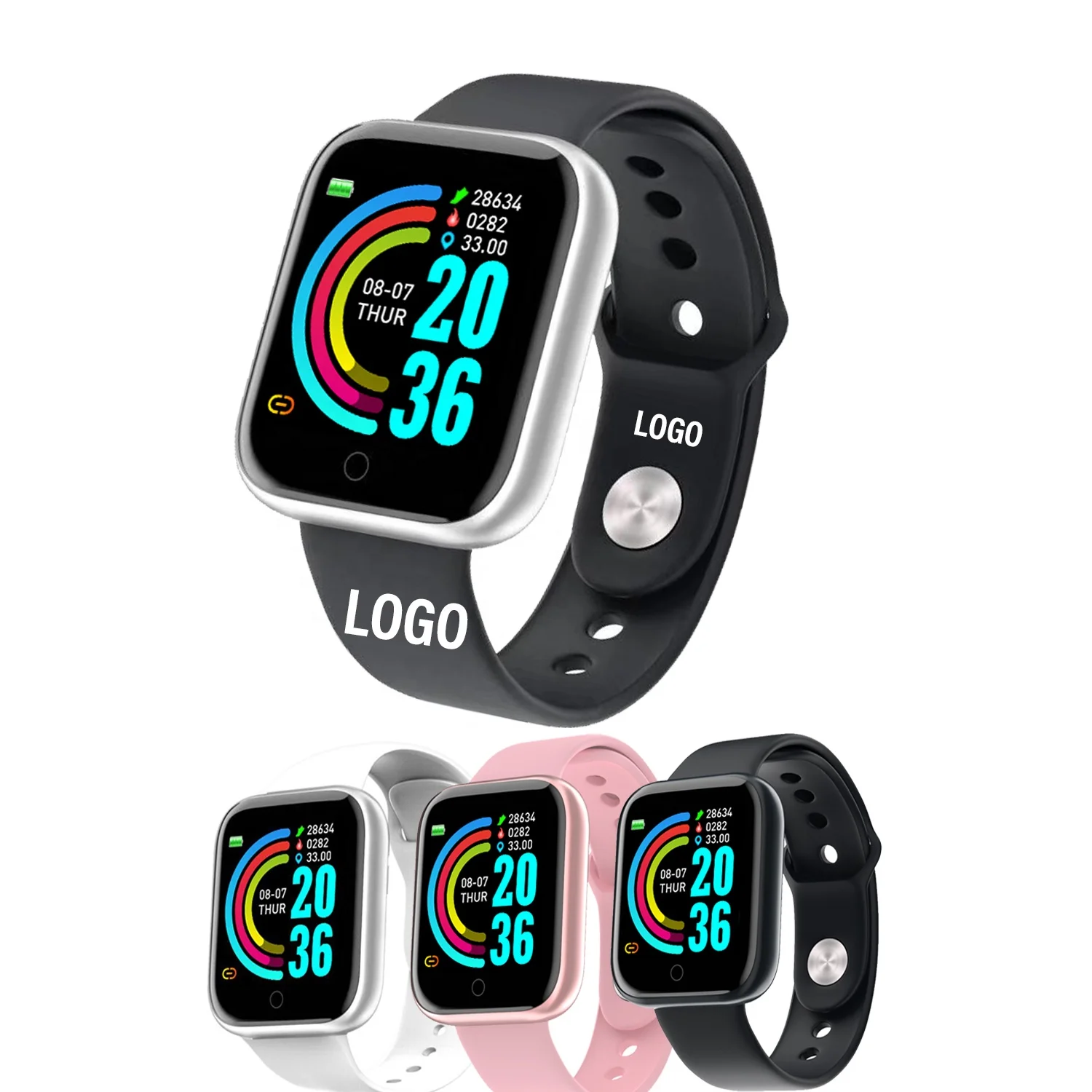 

Y68 Smart Watch Heart Rate Blood Pressure Sports Smart Bracelet Electronic Product Sleep Tracker Step Counter D20 Y68