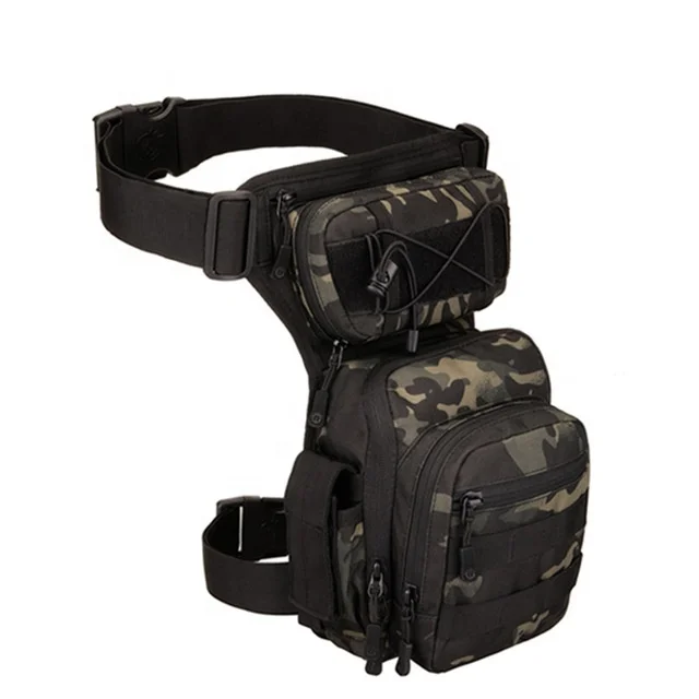 

Men'S Adjustable Leg Bag Practical Belt For Hiking Hip Joint Motorcycle Outdoor Sports Fashionable Nylon Unisex, Black grey khaki etc.