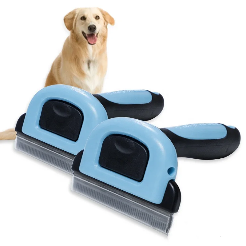 

Factory Low Price Low Moq Pet Dog Stainless Steel Blade Deshedding Grooming Tools Comb Brush Hair Remover, Customized