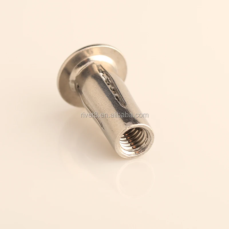 Stainless Steel M10 M8 Insert Nut Pre Bulbed Cross Insert Rivnuts