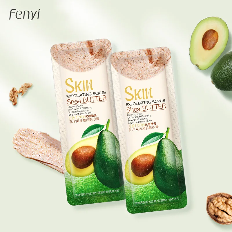 

Natural Skin Care Whitening Brightening Exfoliating Shea Butter Avocado Body Scrub