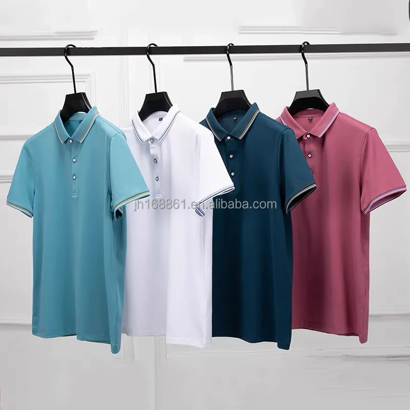 

Wholesale men's clothing 2022 Multi-colour logo T-shirt Polo colour block Polo shirt 100% cotton men's Polo shirt, Customized color