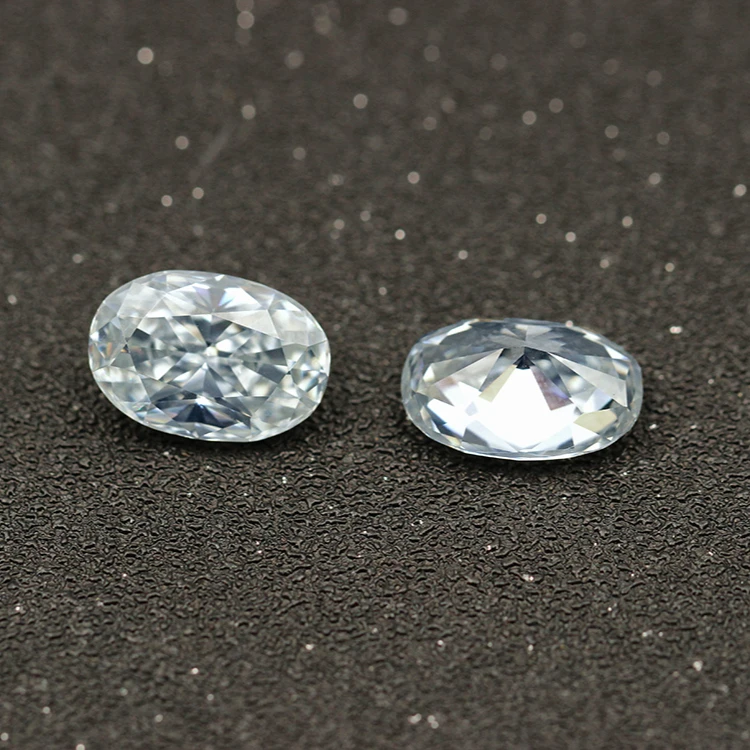 

Loose Synthetic Moissanite Price 8x10mm Oval Rough Moissanite Gemstone, Last long