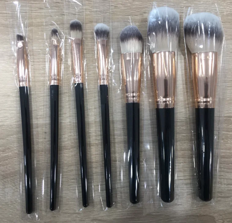 
JDK High quality 7 pieces foundation makeup brushes set Black eyebrow eyeshadow cosmetic makeup brushes set in stock  (62545771631)
