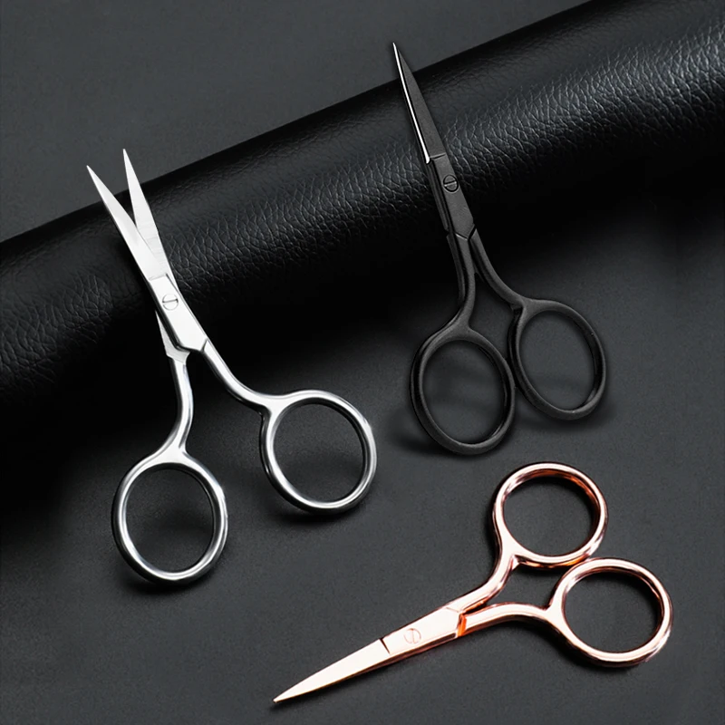 

Small Grooming Scissors For Men Women - Eyebrow, Nose Hair, Mustache, Beard, Eyelashes Ear Trimming Kit
