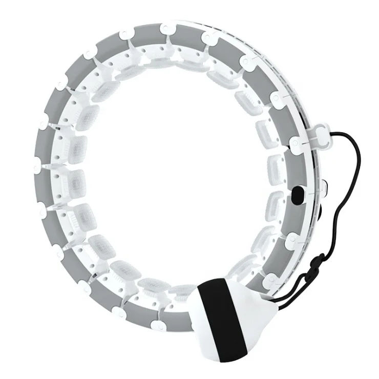 

Adult Fitness Equipment Eco-friendly ABS Removable Body Building Weighted Hula Ring Exercise Hoop, Multi color