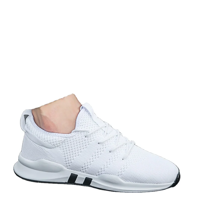 

New Lightweight Breathable Customized Mesh Men's Casual Running Sports Shoes in stock, Red/white