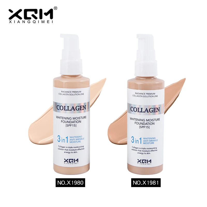 

The spot XQM factory direct sales whitening concealer moisturizing liquid foundation GMPC certification