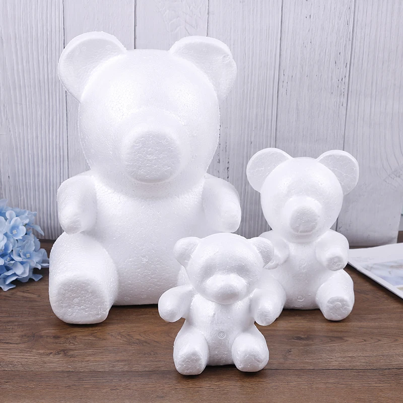 

Free Ship Mixed Order Modelling Polystyrene Styrofoam Foam Bear White Craft For DIY Christmas Party Decoration Supplies Gifts