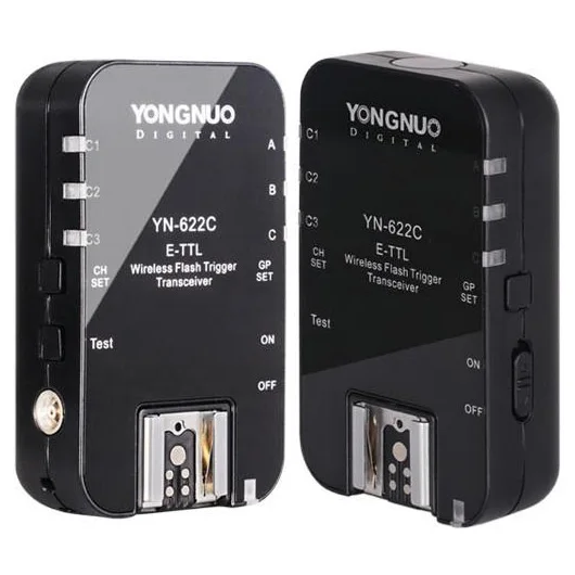

Yongnuo YN622C, YN-622C Wireless ETTL HSS 1/8000S Flash Trigger 2 Transceivers for Canon 1100D 1000D 650D 600D 550D 7D 5DII 50D