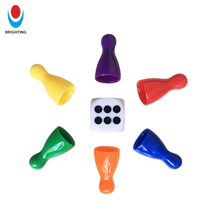 

13*25mm & 16mm Round Corner Dice Multicolor Tabletop In Stock Plastic Board Game Piece Pawn