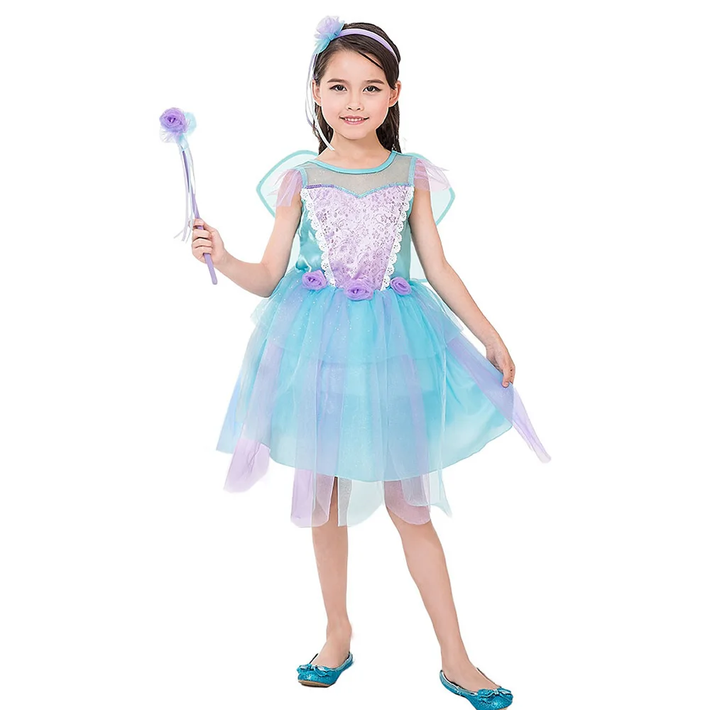 

Children's female fairy skirt new light purple delicate short skirt stage performance fancy dress party costume party culture