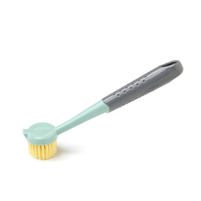 

Kitchen Pan Brush With Long Handle Collides With Color Multi-functional Household Cleaning Dishwashing Brush, Blue, pink, beige