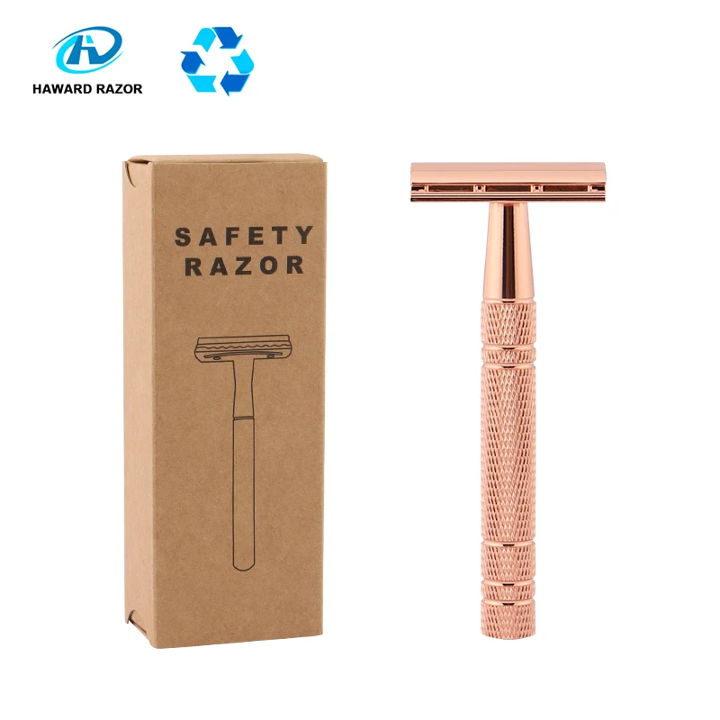 

Double Edge Shaving Safety Razors Aluminium Handle Cheap Price Zinc Alloy Safety Razor Head