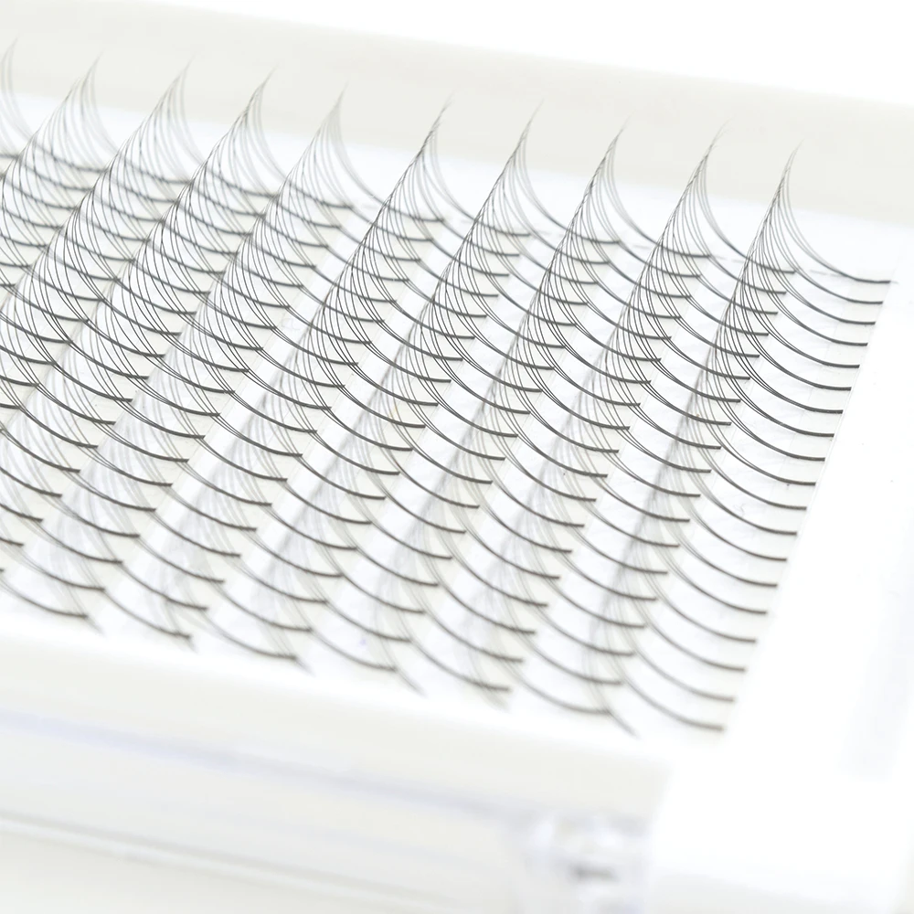 

Factory Outlet Private Label Premade Eyelash Extentions Russian Mega Volume Fans Eyelash Wholesale Mixed Length Premade Fans