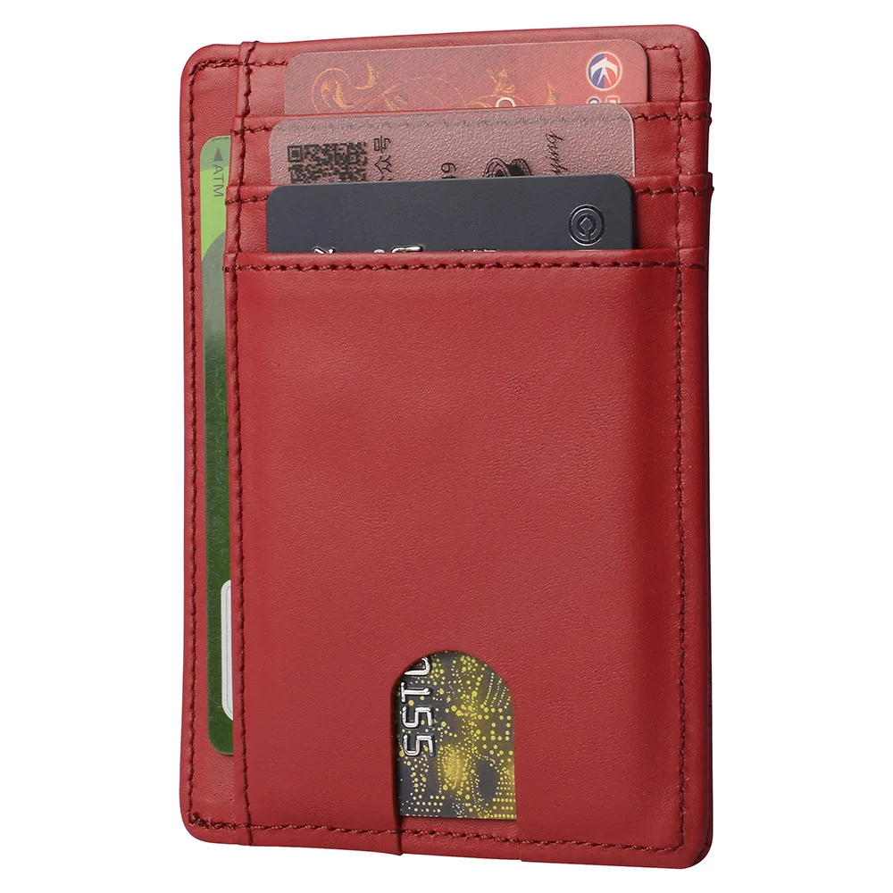 

SP355 Card bag leather men RFID anti-theft brush European and American card bag wallet, Picture shows