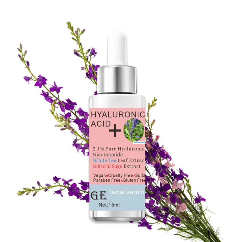 

Crazylife Salvia Hyaluronic Acid Face Moisturizer Facial Moisturizing Skin Repair Whitening Anti Wrinkle Face Serum