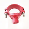ductile iron grooved pipe fitting mechanical tee outlet