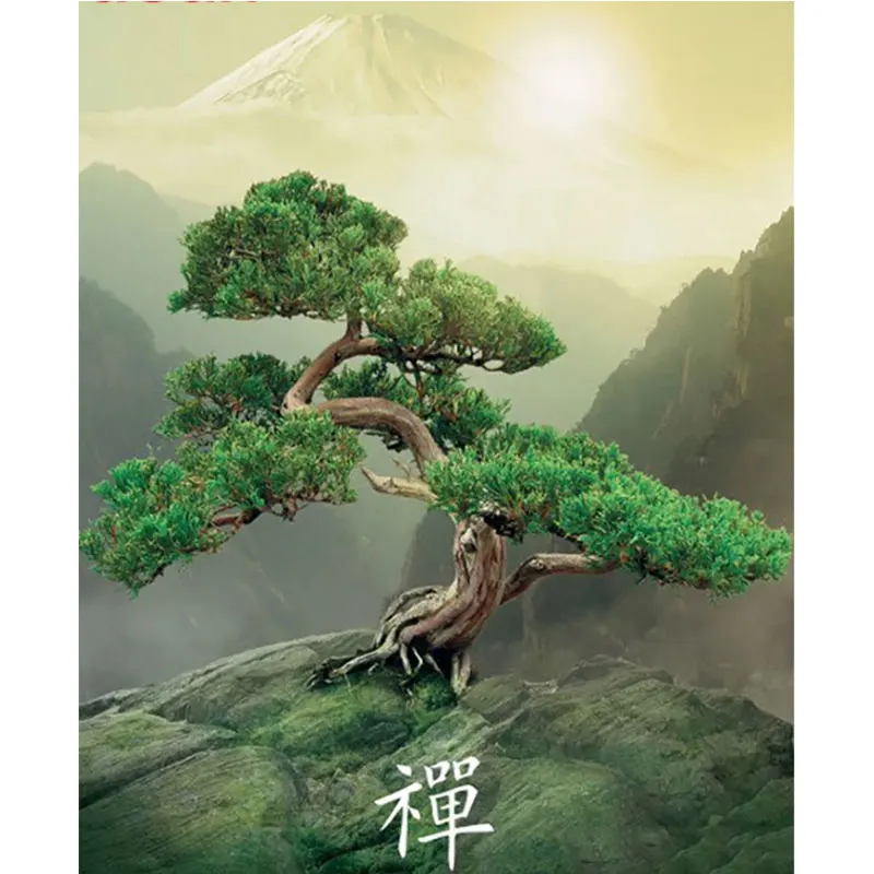 

Wholesale DIY Crystal Rhinestone Diamond Painting Nature Tree Diamond Embroidery Landscape Decor For Home