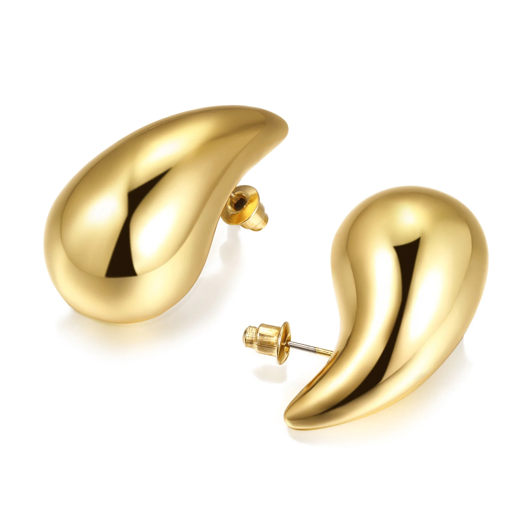 

Fashion Chunky Gold Earrings for Women Big Exaggerated Water drop Earrings