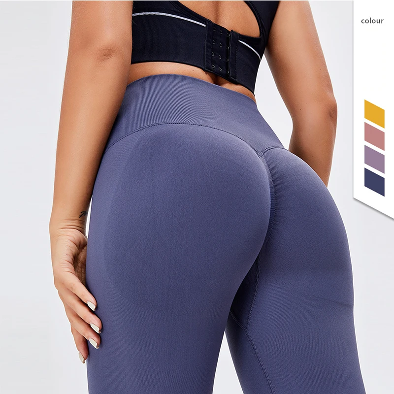 

Custom Logo Squat Proof Tights Women Fitness Clothing Yoga Wear Scrunch Butt Shorts High Waisted Workout Gym Leggings, Yellow.pink.purple.blue.black