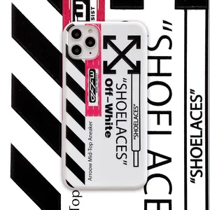 for iphone 11 11 pro max off-white phone case luxury fashion branded phone cover for iphone xs max xr silicone case 2020 2