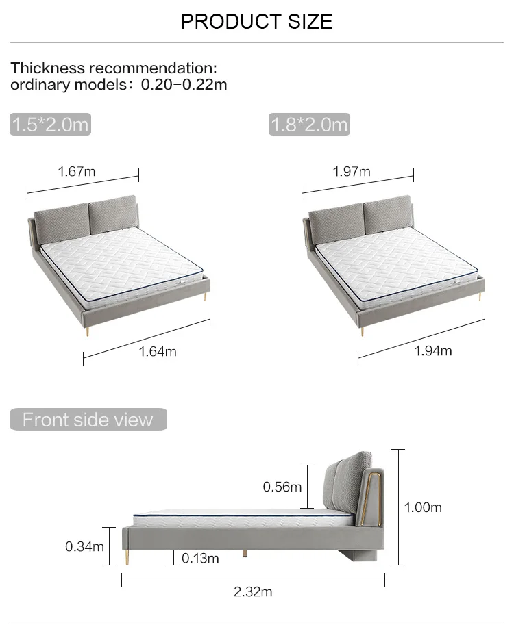 Modern Bedroom Wooden Furniture Simple Latest Wood Double Bed Designs