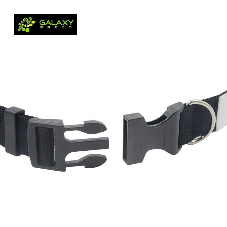 

Hot-selling Adjustable Sublimation Blank Dog Collar with Different Size