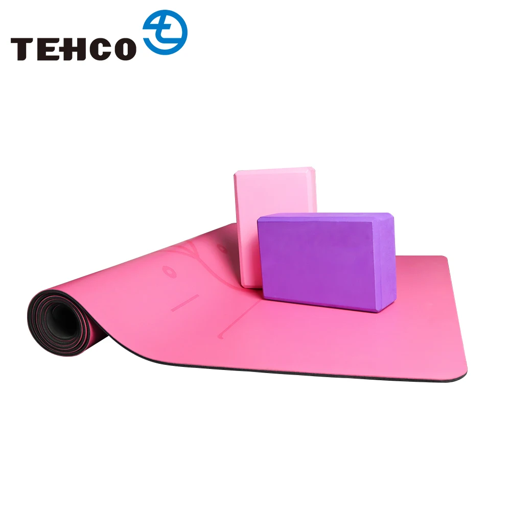 

Wholesale Gymnastics Equipment Custom Print Logo Black Natural Eco Friendly TPE Yoga Mat