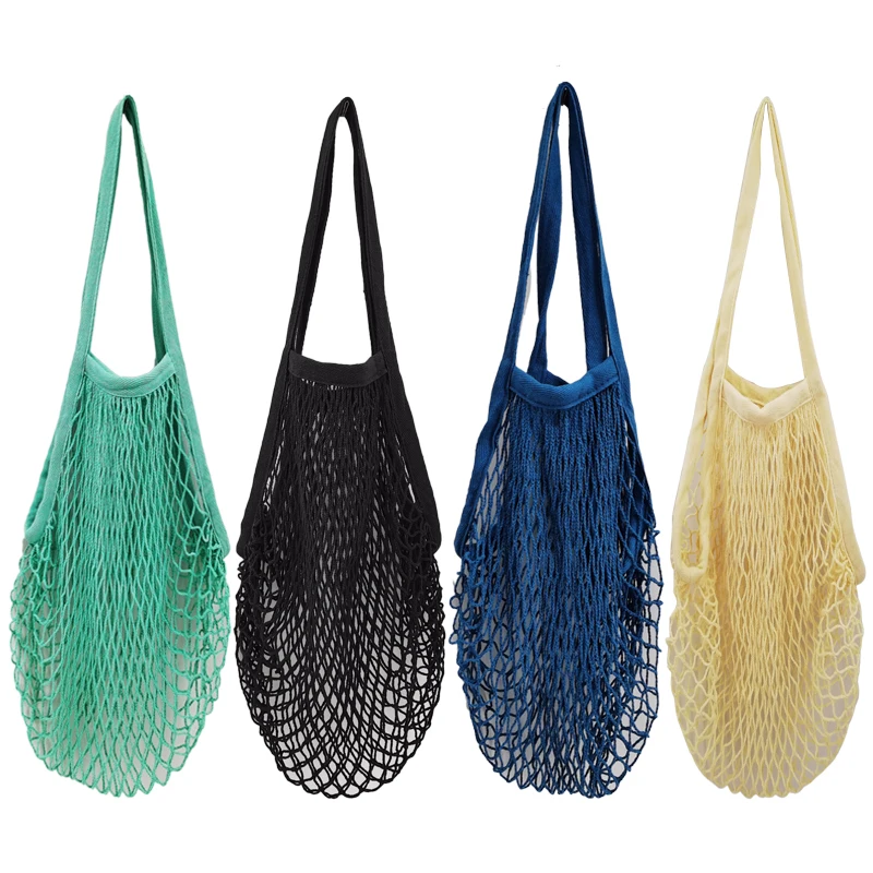 

Amazon fruit Net Bag Drawstring bundle mouth vegetable cotton net storage bag spot cotton mesh bag supermarket shopping