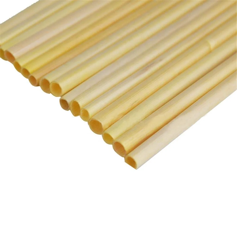 Free Samples FDA Approved Bulk 3mm 4mm 5mm Natural Wheat Hay Drinking Straws Made of Hay