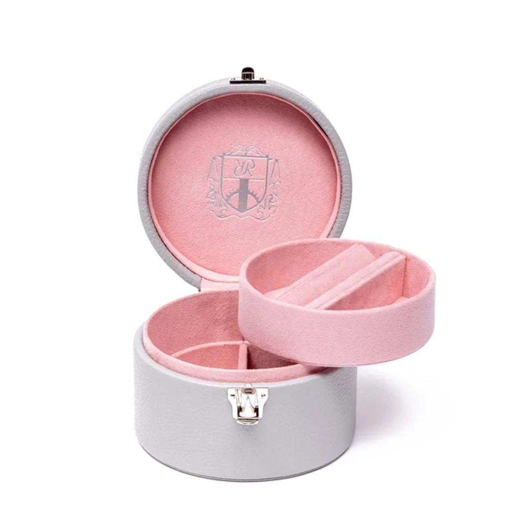 

Custom elegant travel portable jewelry box paper leather earrings necklace gift packaging wholesale jewelry box, Customized