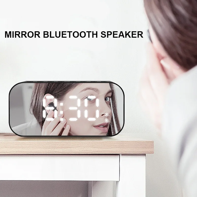 Portable Multimedia Speaker Smart Table Lamp Light Alarm Clock Led Touch Light Bluetooth Speaker - ANKUX.COM