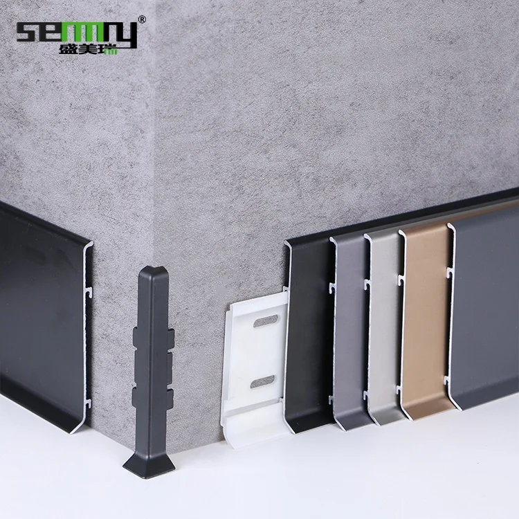 

Ceramic tile trim skirting board metal baseboard Curve skirting board Aluminum Alloy Skirting Board