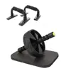 AB wheel roller and Push up bar kit to exercise fitness training