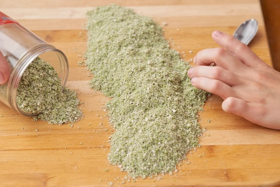 Ranch packet seasoning close up