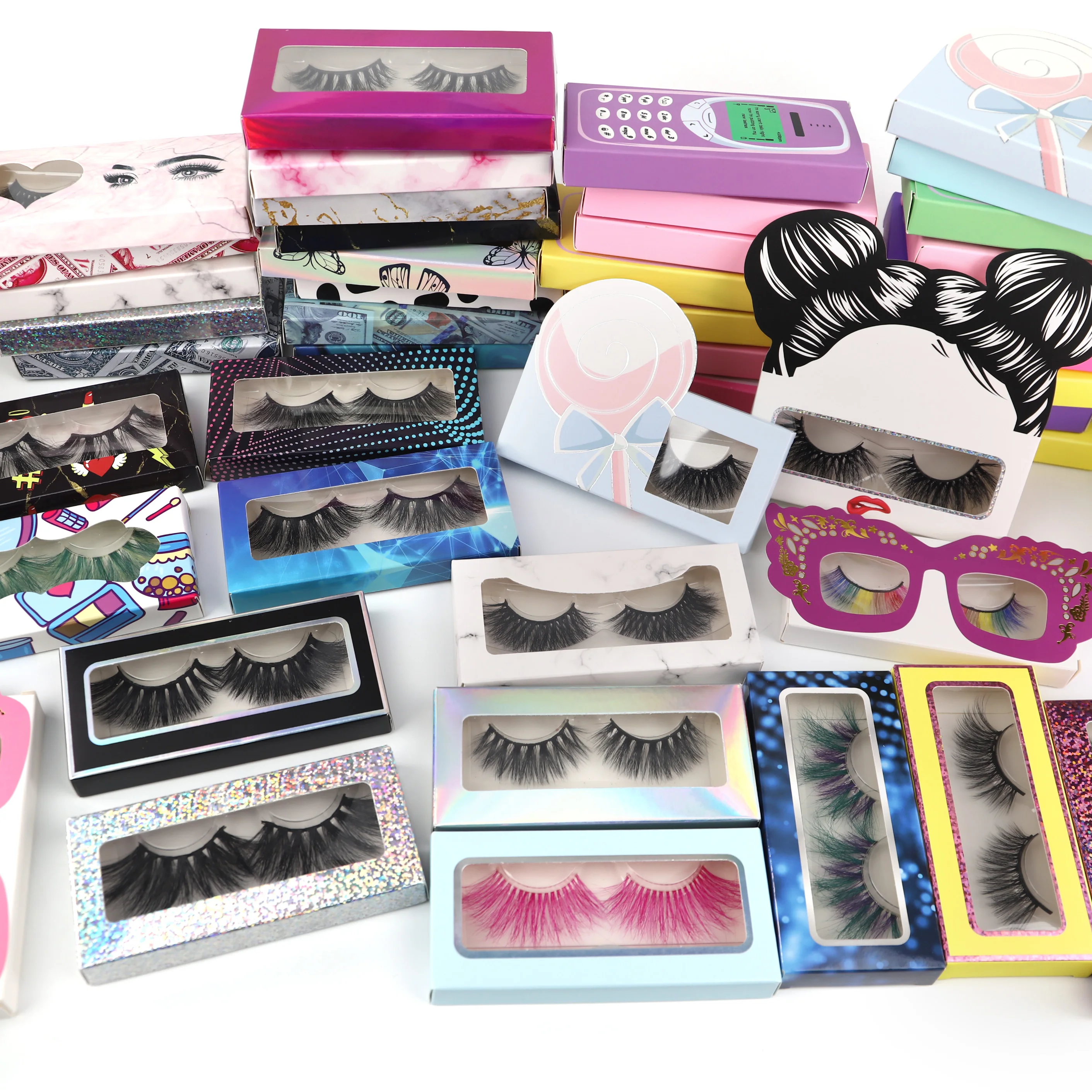 

high quality cruelty free full mink 25mm lashes wholesale with private label