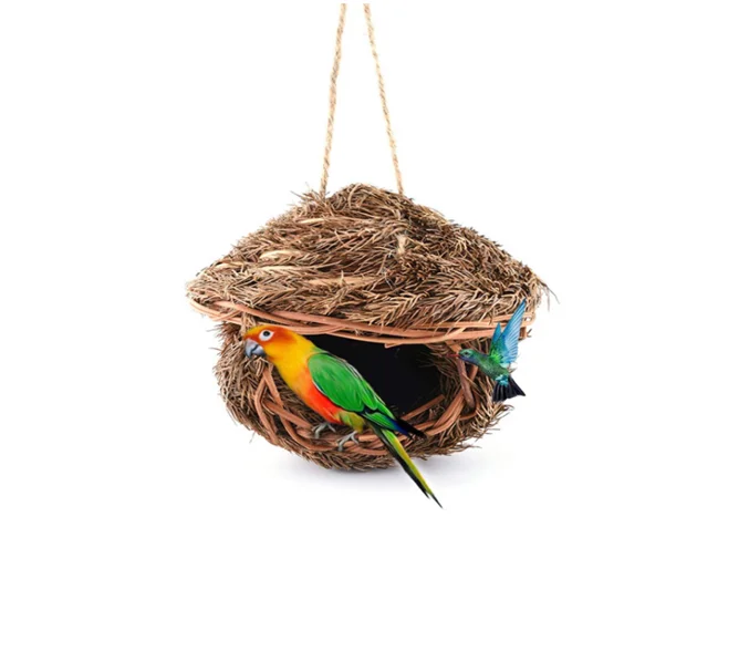 

Eco-friendly Grass Weaving Bird Cage Home And Garden Decoration Home Decoration Accessories, As picture shown