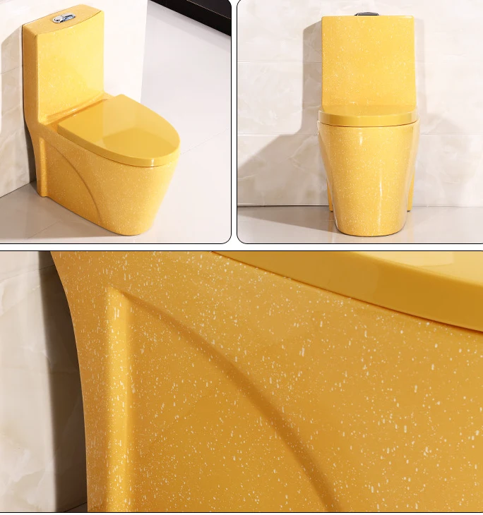 Modern Colorful Sanitary Wares Wc Ceramic One Piece Red Wc Toilet With